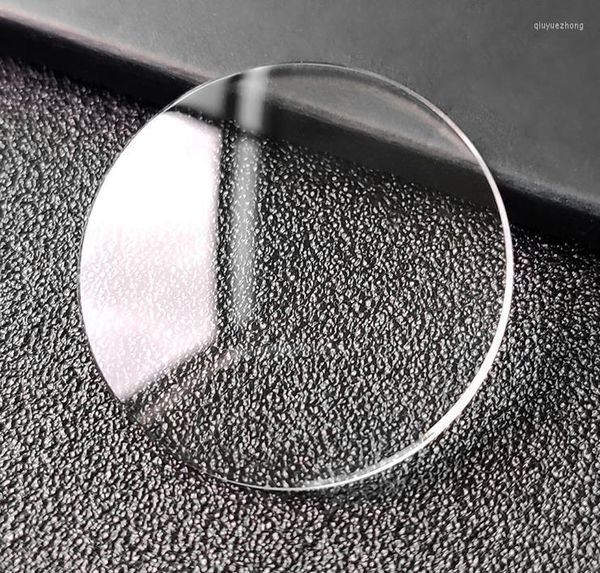 Kits de réparation de montres 1,2 mm d'épaisseur cristal à dôme simple 30 mm à 39,5 mm transparent grossissant verre convexe rond W8077