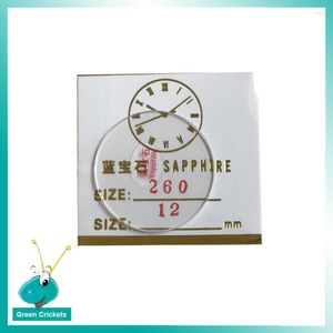 Kits de réparation de montres 1 paire de pièces de rechange en verre saphir plat rond de 1,2 mm d'épaisseur pour horlogers