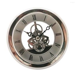 Kits de réparation de montres 103 mm faciles à utiliser, ajustement de l'horloge à quartz/insert cadeau de garniture argentée