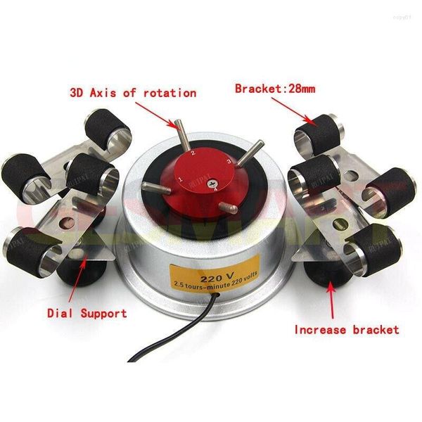 Kits de reparación de relojes, bobinadora impulsada por tracción de 220V para 4 relojes, máquina de prueba Cyclotest