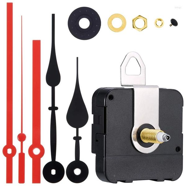 Kits de reparación de relojes Mecanismo de movimiento de eje largo de alto torque de 23 mm Cuarzo con 2 pares diferentes de manecillas Piezas de reloj DIY