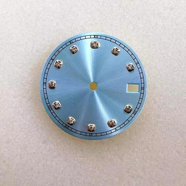 Kits de reparación de relojes esfera de 28,5 MM para NH35 /NH36 accesorios de movimiento automático sin piezas de repuesto de placa luminosa