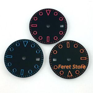 Kits de réparation de montres, cadran stérile de 28.5MM, fenêtre de Date adaptée pour MIYOTA 8215 821A ; Mouvement Mingzhu 2813 3804