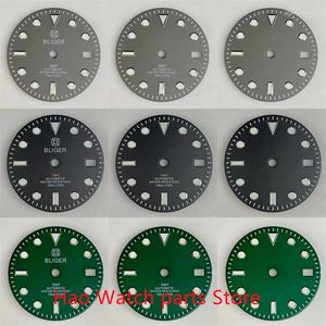 Kits de réparation de montres 29 mm noir vert bleu cadran lumineux Fit NH34 NH35 NH36 NH38 mouvement