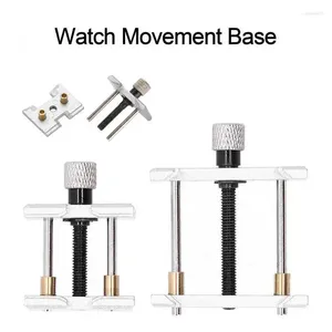 Kits de réparation de montres, Base de mouvement en acier, support professionnel, outil de réparation pour horlogers 2 pièces