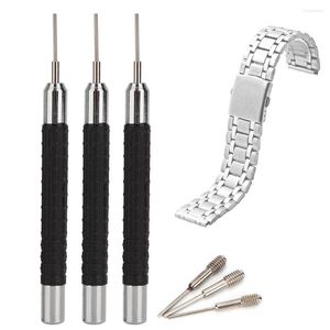 Bekijk reparatiekits 3 pc's legering band band band band bracelet link pin remover naalden punch veer bars adjuster gereedschap