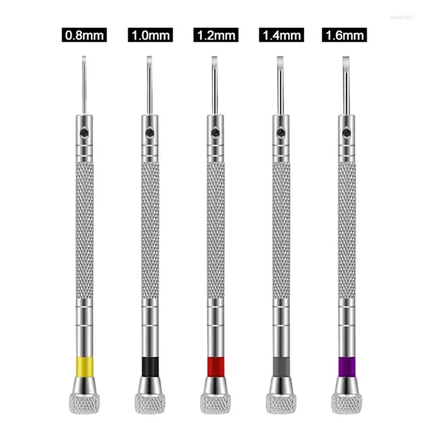 Kits de réparation de montres, 5 pièces, petits tournevis 0.8mm -1.6mm, outils pour lunettes d'ordinateur, batterie de téléphone, accessoires de sangle de remplacement