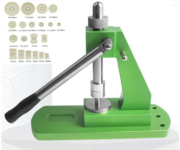 Kits de reparación de relojes 6173, prensa de carcasa trasera, prensador de cristal eficiente, trabajo con troqueles de rosca de 5mm, herramienta funcional para relojeros