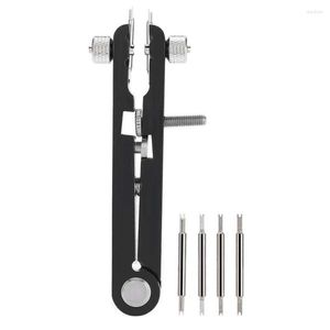 Horloge Reparatie Kits 6825 Band Remover Richter Gereedschap Professionele V-vormige Lente Bar Tang Zwart 6-Pin Tool voor Horlogemaker