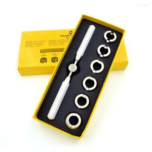 Kits de réparation de montre 7 pièces ouvre-mètre professionnel outils d'horloger couverture arrière outil de motif de dent