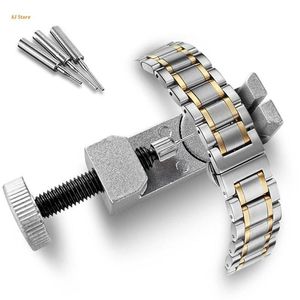 Bekijk reparatiekits Alle metalen verstelbare bandband Bracelet Link Pin Remover Tool Kit J78F Tools
