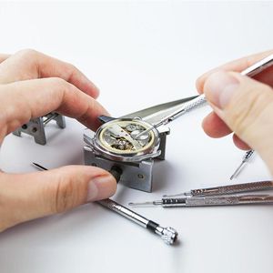 Kits de réparation de montre Outils d'horloge Mini trousse à outils légère Dissolvant de goupille de lien de bande Tournevis à fente de précision