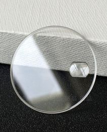 Kits de reparación de relojes, cristal de ventana de fecha, pieza de cubierta frontal transparente de cristal de zafiro plano redondo con anillo impermeable para 116264 116200 116243