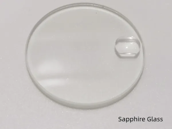 Kits de réparation de montres Date Fenêtre Verre Rond Plat Saphir Montre Cristal 3,0 mm d'épaisseur avec loupe à bulles 30 mm-34,5 mm de diamètre YZC572