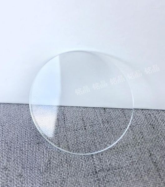 Kits de réparation de montre Double dôme verre minéral 1.2mm épaisseur cristal rond 38mm-45mm diamètre courbé Len pour YZC923