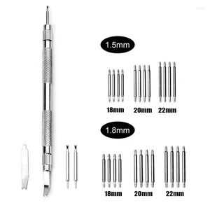 Horloge Reparatie Kits Double-Ended Vork Strap Case Tool Met 24 Stuks 18 Mm 20 Mm 22 Mm Spring bar Horlogemaker Gereedschap Set