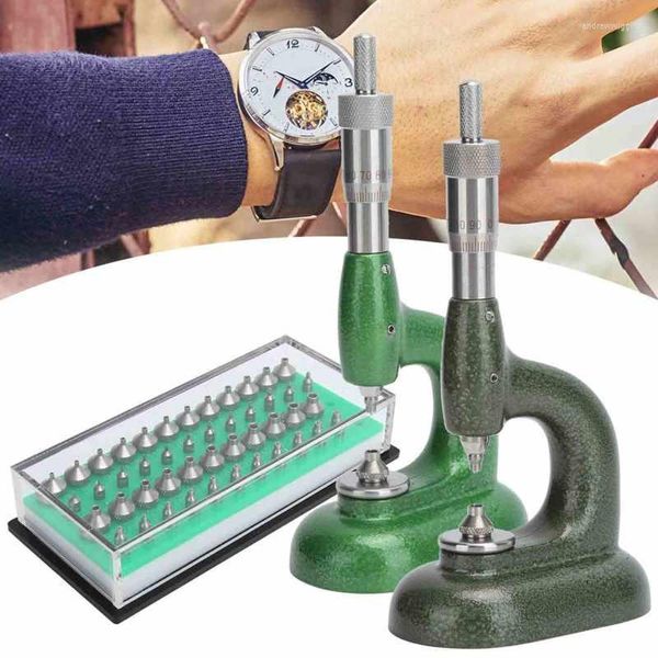 Kits de reparación de relojes, máquina aplicadora de ajuste de diamantes de imitación de joyería, herramienta de ajuste de gemas con Kit de 46 agujeros