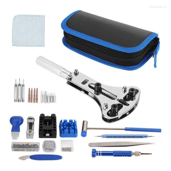 Kit de réparation de montres Kit outils complets outil professionnel avec sac de rangement pour magasin