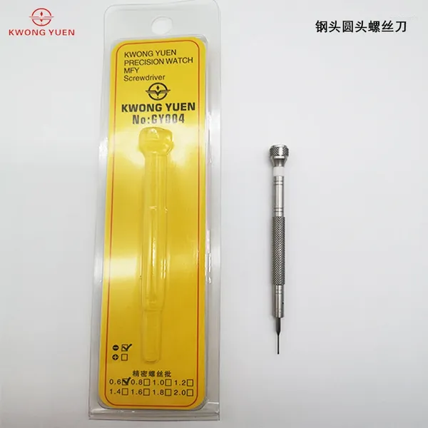 Kits de réparation de montres KWONG YUEN CHINA a fabriqué un micro tournevis à tête plate en type de fente millimétrique au