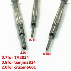 Kits de réparation de montres Outils de maintenance ETA2824 TIANJIN2824 6601 Mouvement automatique Tuo Swing Hammer Tournevis ouvert
