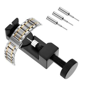 Bekijk Reparatie Kits Metal Band Riem Link Pin Remover Tool Kit voor Watchmakers met Pack van 3 extra pennen Maatgereedschappen