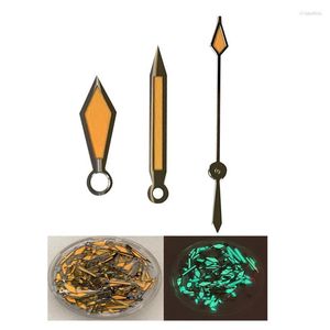 Kits de réparation de montres pièces Orange diamant pointeur vert lumineux main adapté pour 007 NH35 NH36 mouvement automatique