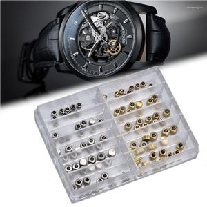 Kits de réparation de montre professionnel pièce de couronne remplacement assorti or argent acier inoxydable accessoire outil pour horloger