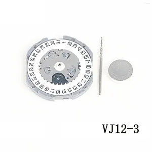 Kits de réparation de montres, mouvement à Quartz VJ12, Date à 3/6 VJ12B, pièces à trois aiguilles