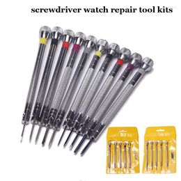 Kits de réparation de montres Tournevis en acier inoxydable Kit d'outils en alliage Small Mobilephone Watchmaker Tools