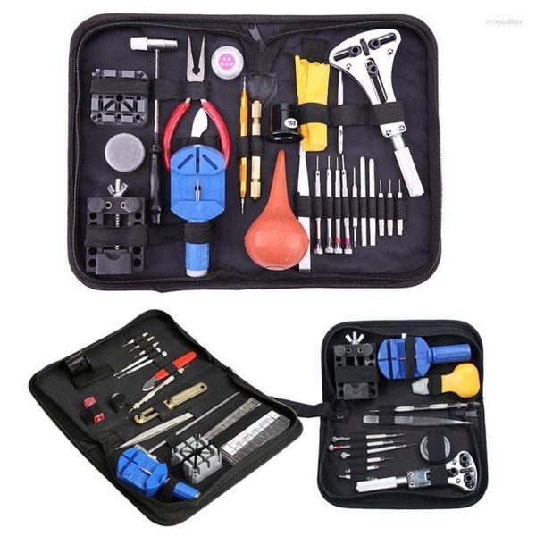 Kits de réparation de montres outils 13/27 pièces Kit ouvre-boîtier lien ressort barre décapant tournevis pince à épiler horloger appareils Deli22