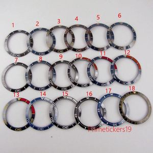 Kits de réparation de montres, outils, bague d'insertion de lunette en céramique 38mm adaptée aux montres pour hommes 40mm, pièces de montre-bracelet