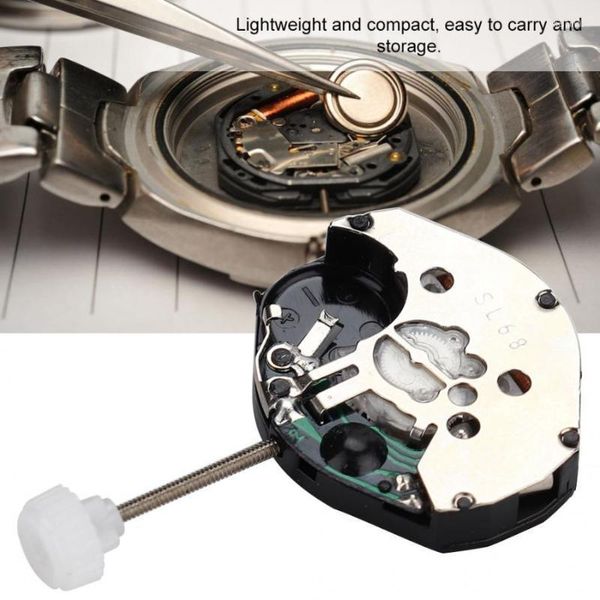Kits de réparation de montres Outils professionnels 5pcs SL68 Accessoires de mouvement à quartz Réparation de pièces de rechange Kit d'outils pour WatchmakerRepair Hele2