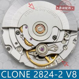 Kits de reparación de relojes Top ETA 2824-2 clon movimiento mecánico automático Seagull V8 letras ST2130 Mod reemplazo mecanismo PT5000