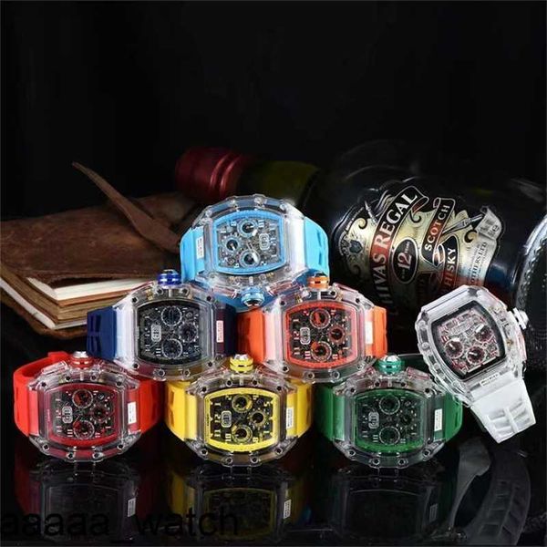 Reloj RicharMill Diseñador profesional de lujo para hombre Soul Top Factory Relojes de pulsera Dial negro Pvd Hora Día Rubbe Mecánico Reloj de cuarzo Swiss ZF