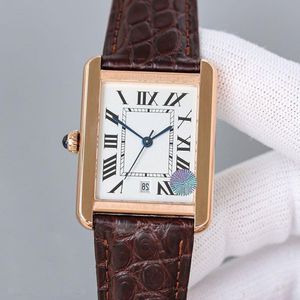 Bracelet de montre pliant entièrement automatique conception mécanique fermoir montres six cuir montre en acier inoxydable calendrier étanche couleurs hommes W LWKC