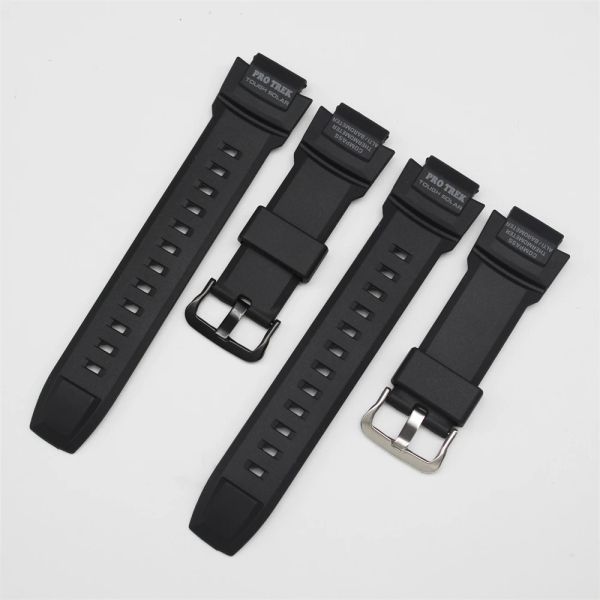 Sangle de montée avec vis à outils pour Casio PRG-260 PRG-270 PRG-500 Watch Band Resin Sport Bracelet de remplacement imperméable