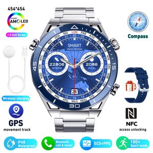 DT Ultra Mate Bekijk Ultimate Ultra Mate Business Smart Watch Men Bluetooth Call Call Compass Sport Modes Smartwatch Waterdichte horloges voor Huawei