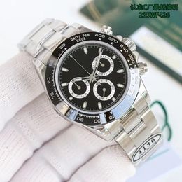 Regardez V11 Deluxe Clean Factory Mens Sapphire Chronograph Watches Eta 4130 Céramique Céramique 116500 MODÈLE 904L STRAPE D'ACIER SOI