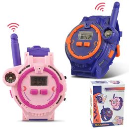 Mira Walkie Talkies Interacción para niños Interphone Juguete By Way Walky Talky Fashion Long Distancia Llamada Interactive Kids Toys 240506