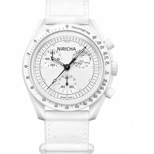 Bekijk horloges AAA 2024 Hot Niricha Mens Plastic Case Watch Quartz 6-pins full-functioneren tweede rennende horloge batch D21P