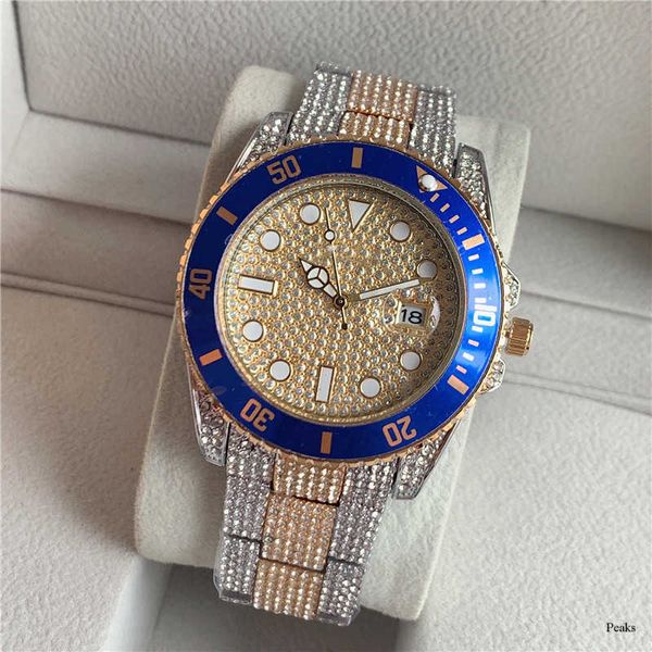 Regardez les montres AAA 2024 PLATEFORME LAOJIA regarder mode Diamond Full Diamond Watch Three Needle Quartz