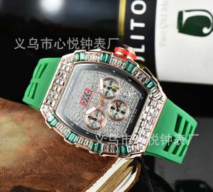 Montres Watchs AAA 2024 Produit Mens Business Ghost Head Watch Leisure Full Diamond 6 broches Quartz Watch Mens Watch
