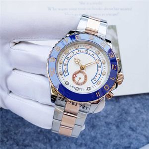 Bekijk horloges AAA Laojia 904 Yacht Classic Luminous Mechanical Watch Business Refined Steel Rubber Mens Automatic Mechanical Watch