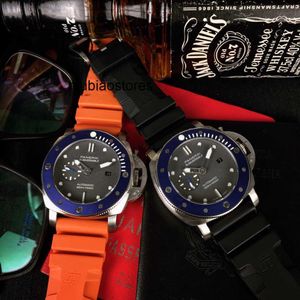 Bekijk horloges ontwerper voor mannen Mechanische automatische beweging Sapphire Mirror 47mm rubberen horlogeband