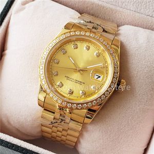 Horloge Watchsc - 41 mm 36 mm automatisch mechanisch herenhorloge Bezel roestvrij staal dames diamant 31 mm 28 mm dameshorloge waterdicht lichtgevend polshorloges van hoge kwaliteit