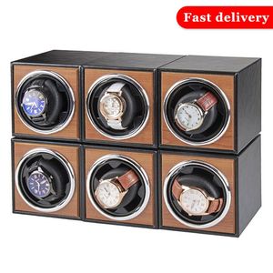 Watch Winder voor automatische horloges single Houten Horloge Accessoires Doos Horloges Opslag Luxe CX200807302e