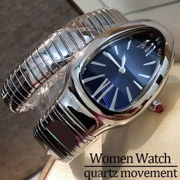 Bekijk Women Designer Watches Hoogwaardige polshorloge roestvrijstalen horlogstrap Zwitsers Quartz Movement 32mm Diamant Bezel Movement Lady Clocks Casual Snake Watch