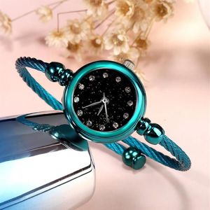 Montre femmes montres de luxe Quartz montre-Bracelet femme en acier inoxydable robe petit Bracelet Bracelet dames montres 273M