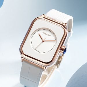 Regardez des femmes en cuir analogique quartz rond minimaliste montre la bracelet minimaliste élégant dames griffes de bracelet Montre de Luxe Fashion Watches Color3