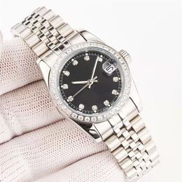 Relógio feminino automático diamante data automática relógios 904l aço inoxidável montre luxe 36 41mm resistente à água luminosa imitação suíça255r